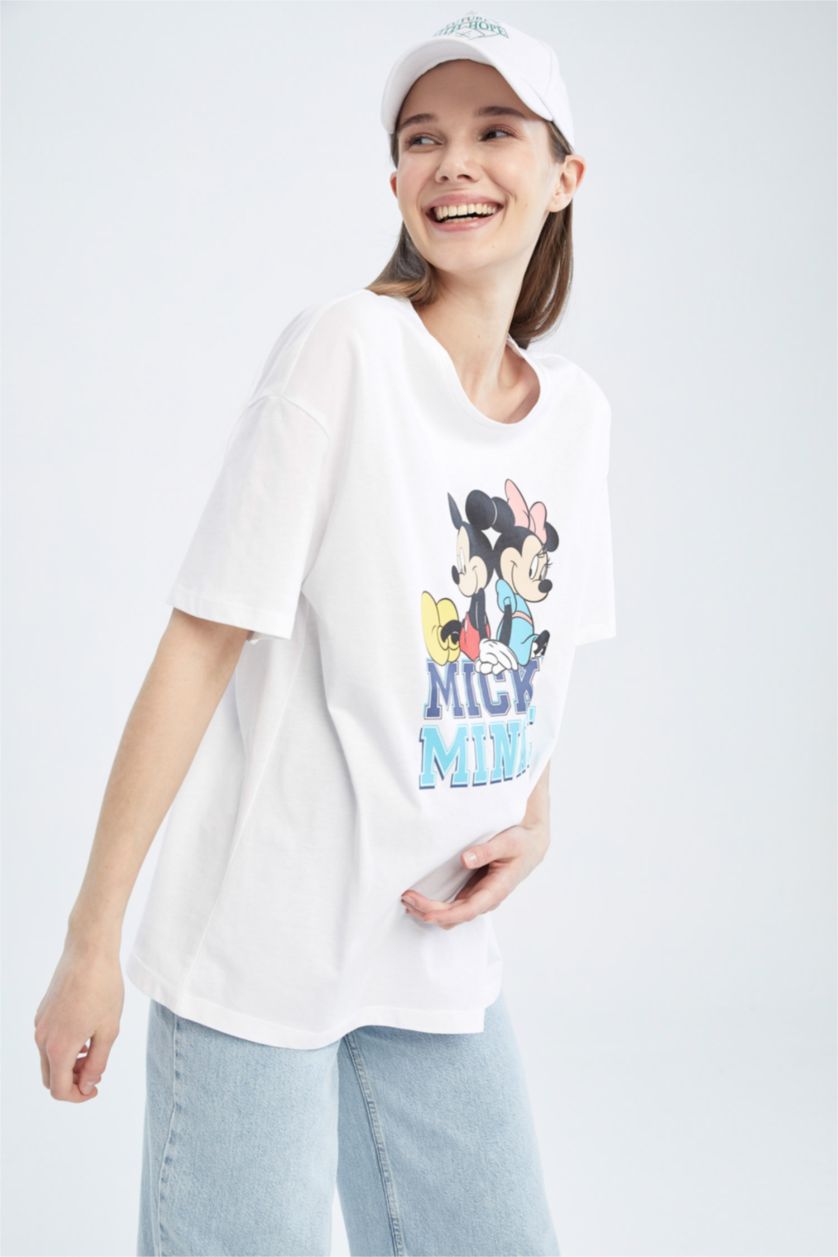 WOMAN White Regular Fit Short Sleeve Top