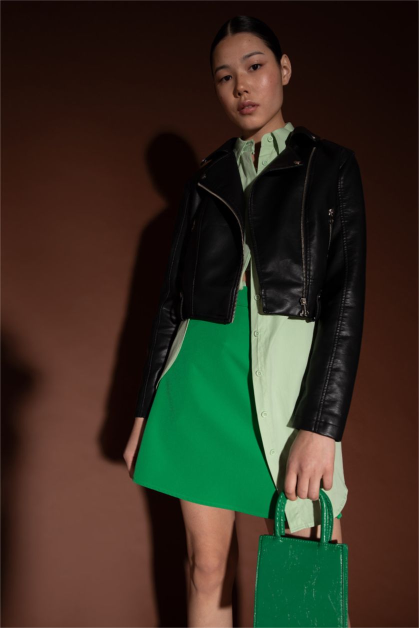 FEMME Noir Faux Leather Jacket