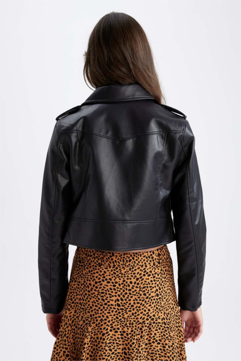 FEMME Noir Faux Leather Jacket