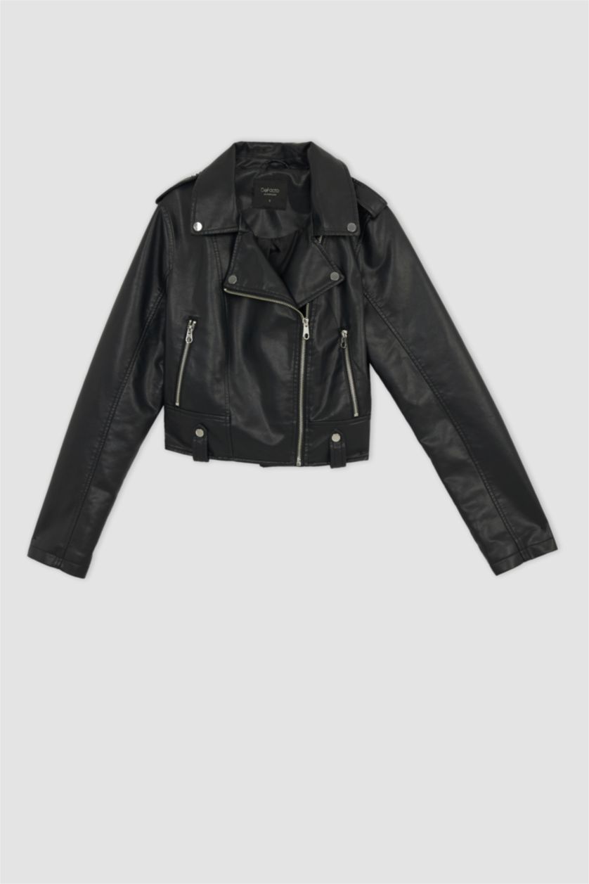 FEMME Noir Faux Leather Jacket
