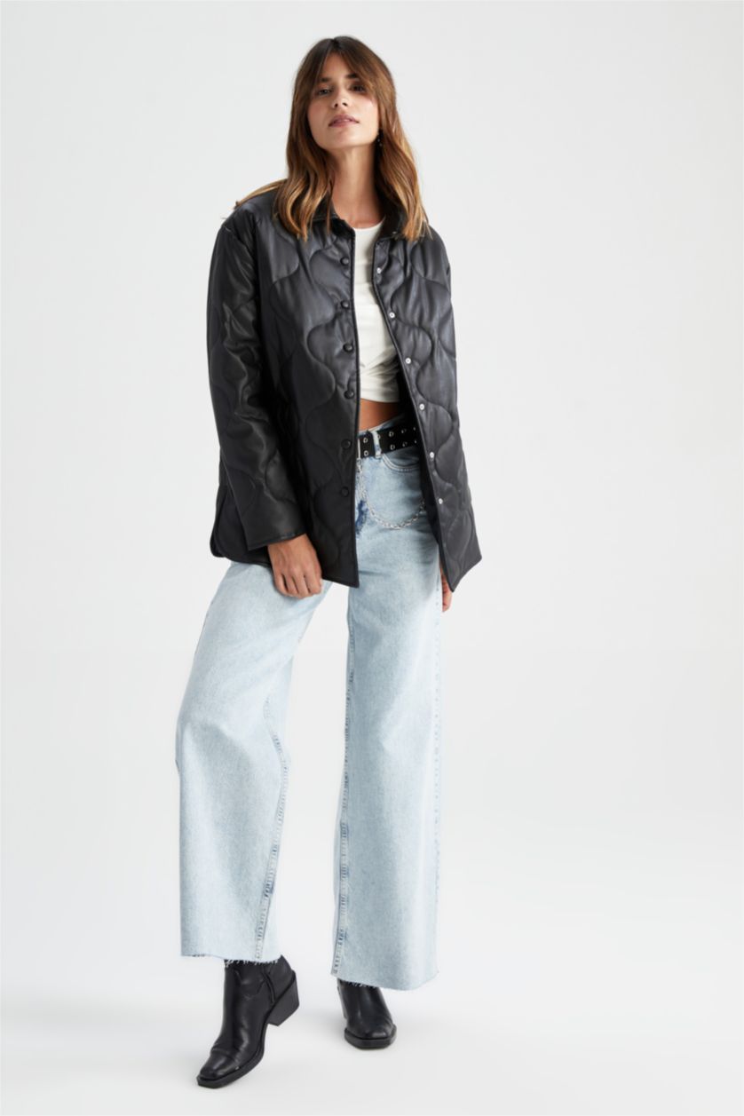 FEMME Noir Faux Leather Jacket