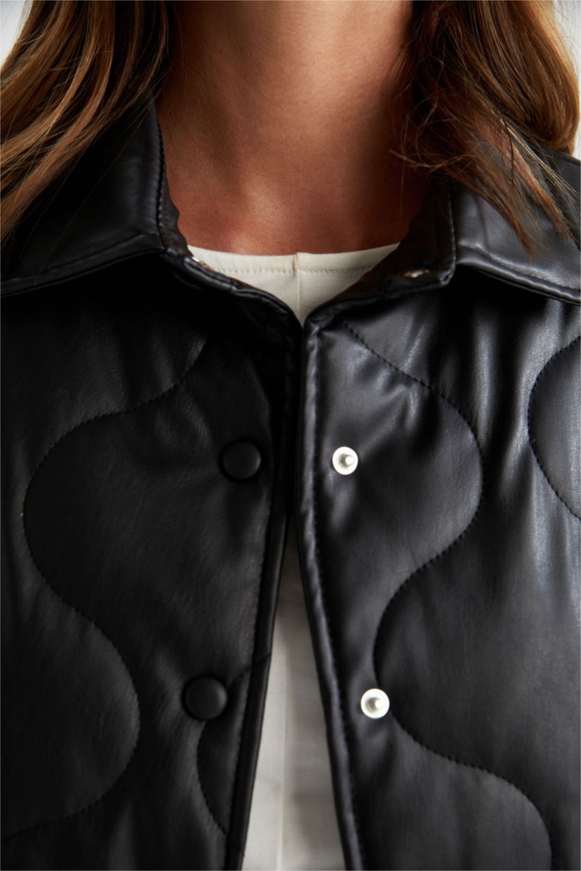 FEMME Noir Faux Leather Jacket