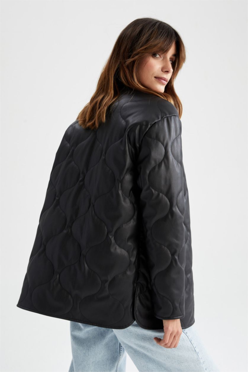 FEMME Noir Faux Leather Jacket