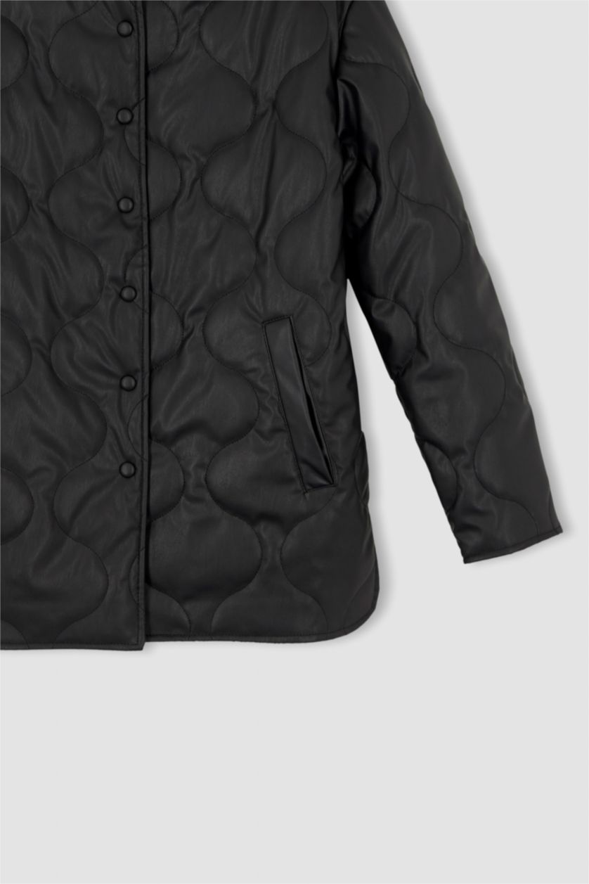 FEMME Noir Faux Leather Jacket