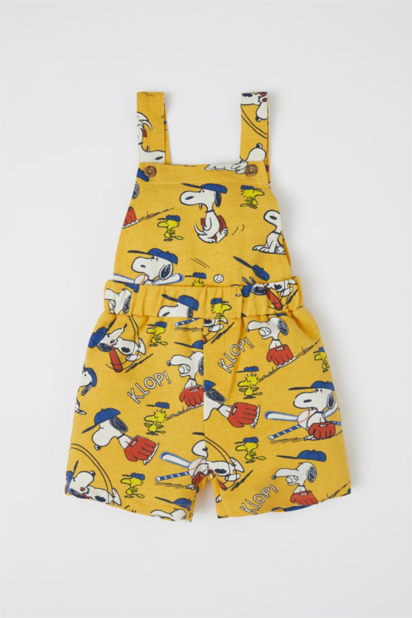BABY BOY Yellow Baby Boy Snoopy Licensed Rompers