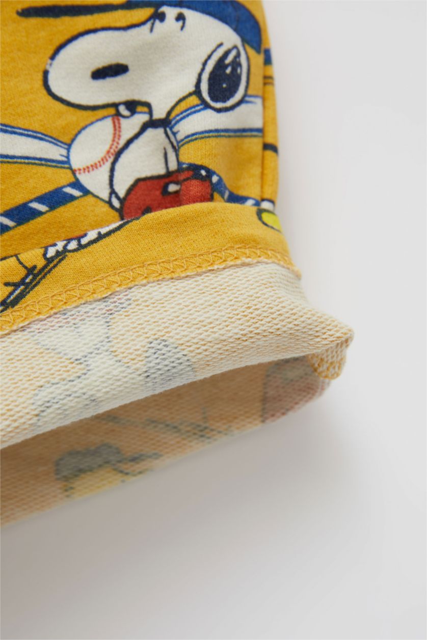 BABY BOY Yellow Baby Boy Snoopy Licensed Rompers