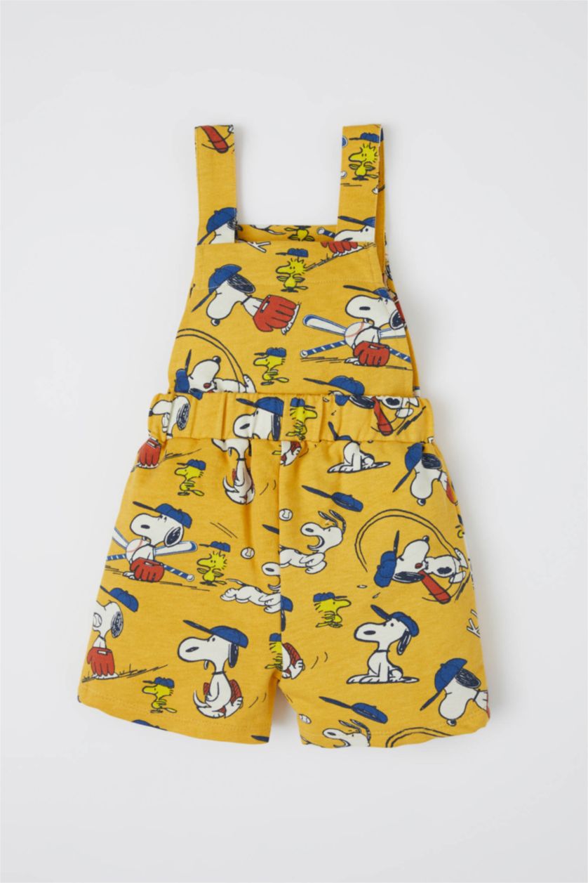 BABY BOY Yellow Baby Boy Snoopy Licensed Rompers