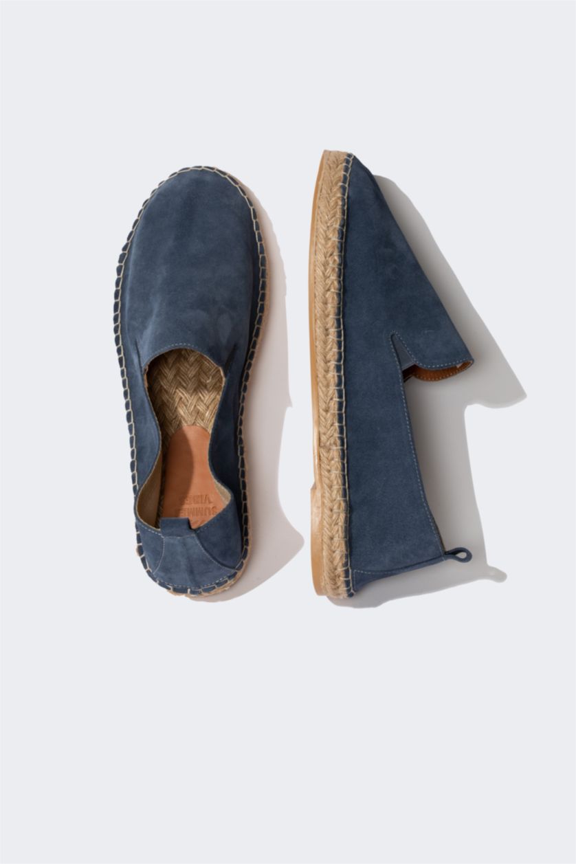 رجال أزرق فاتح حذاء يومي رجالي جلد