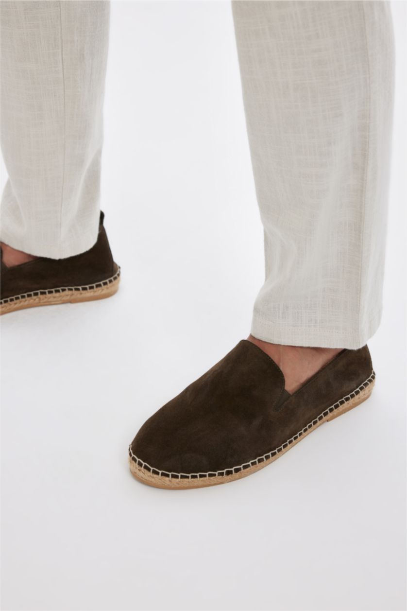 رجال كاكي حذاء يومي رجالي جلد