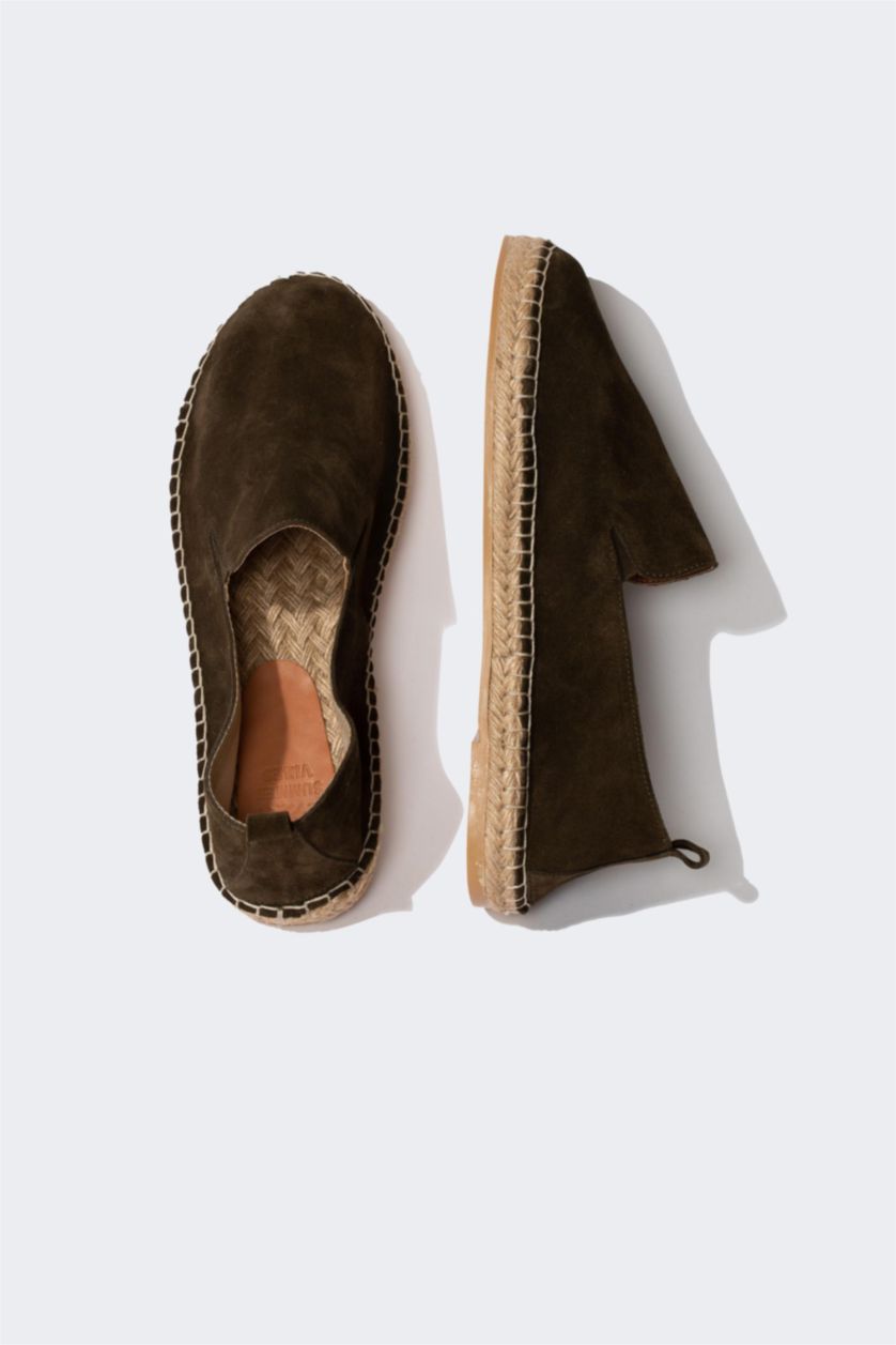 رجال كاكي حذاء يومي رجالي جلد