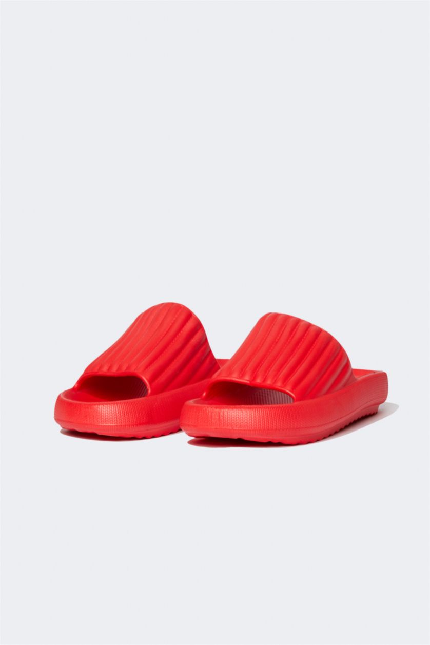 WOMAN Red Thick Sole Slippers