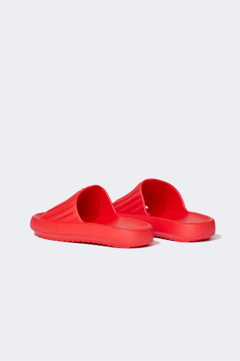 WOMAN Red Thick Sole Slippers