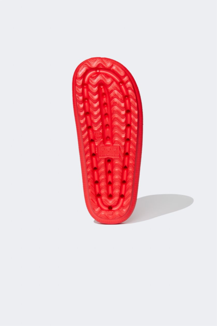 WOMAN Red Thick Sole Slippers