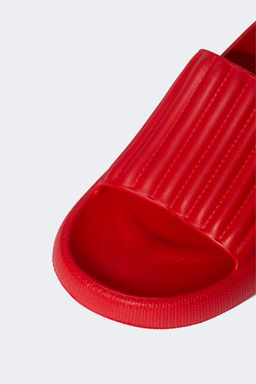 WOMAN Red Thick Sole Slippers