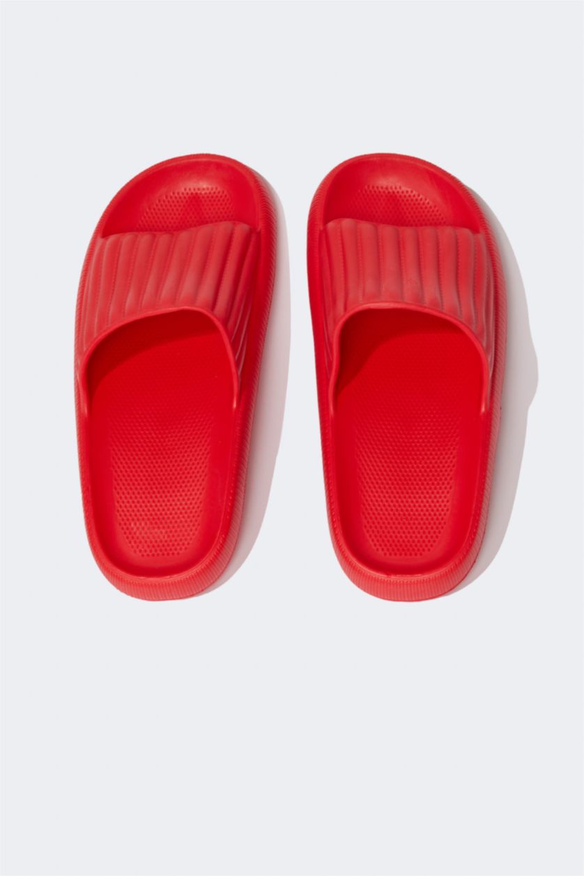 WOMAN Red Thick Sole Slippers