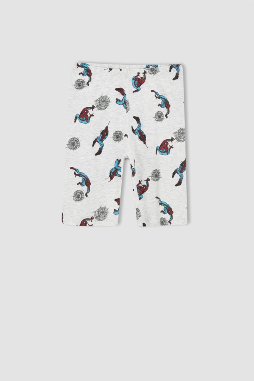 Мальчики и подростки Светло-серый меланж Пижама Marvel из хлопка для мальчиков