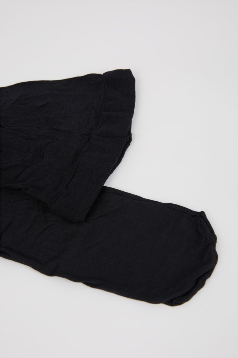 Kadın Siyah Külotlu Çorap