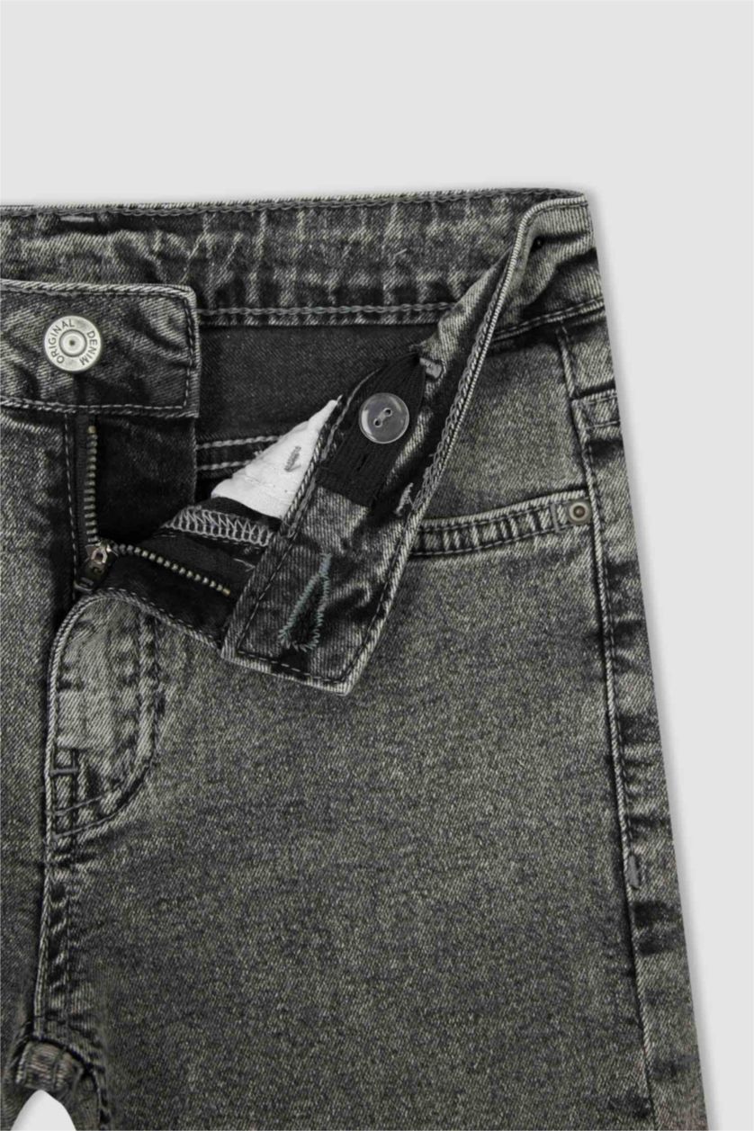 BOYS & TEENS Anthracite بنطلون جينز سليم فيت