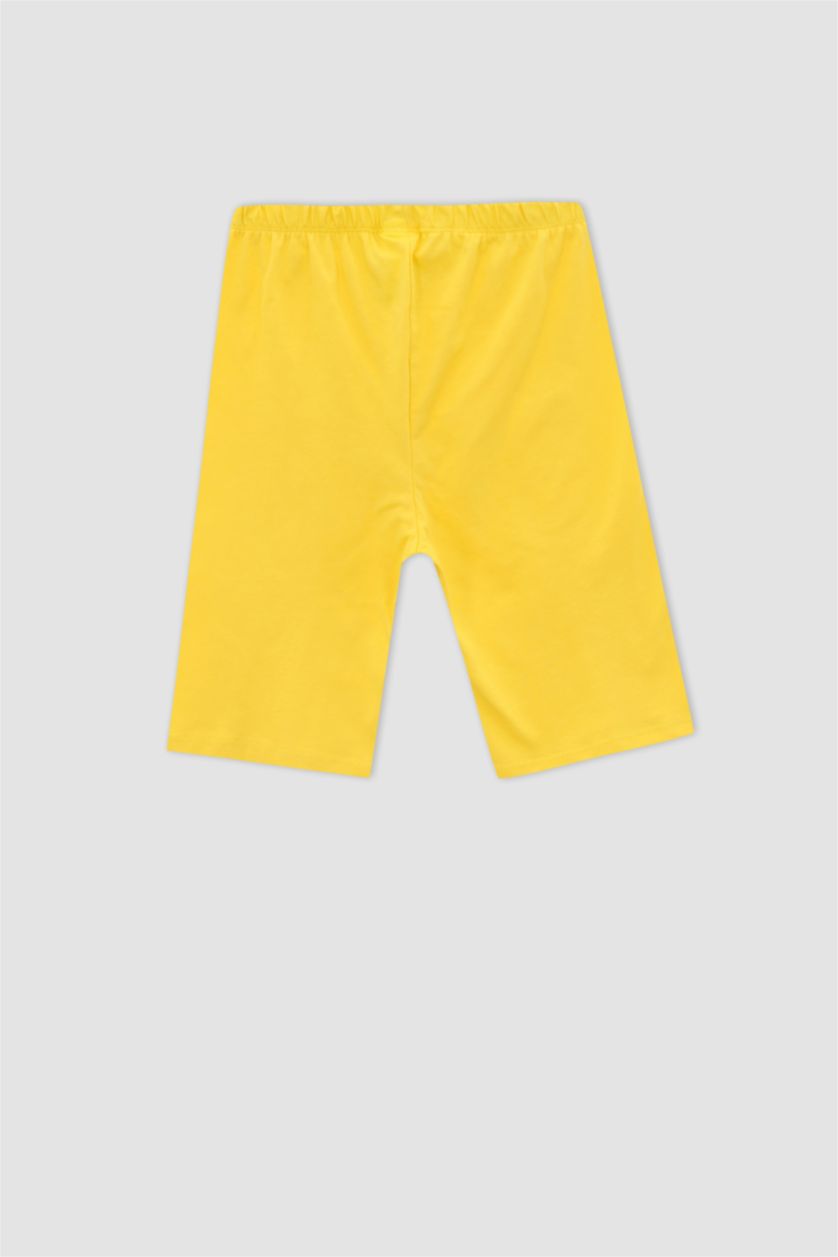 Erkek Çocuk - Genç Erkek Optik Gri Melanj Erkek Çocuk İş Makinası Desenli Kısa Kollu Pamuklu Pijama Takım