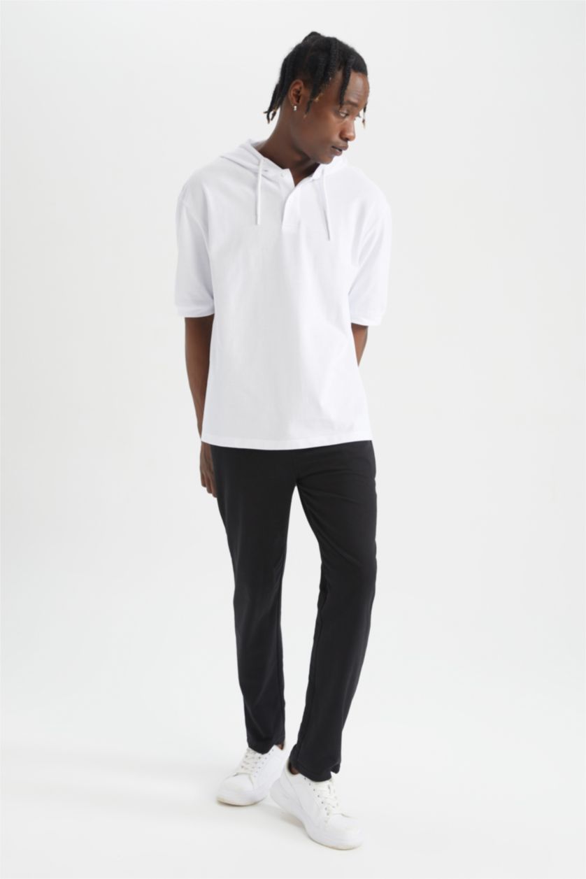 MAN White Oversize Fit Pique Short Sleeve T-Shirt