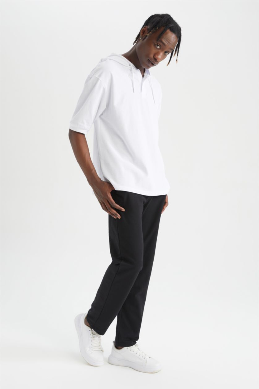 MAN White Oversize Fit Pique Short Sleeve T-Shirt