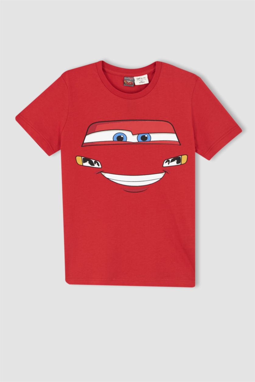 Erkek Çocuk - Genç Erkek Kırmızı Erkek Çocuk Cars 3 Kısa Kollu Pamuklu Pijama Takım