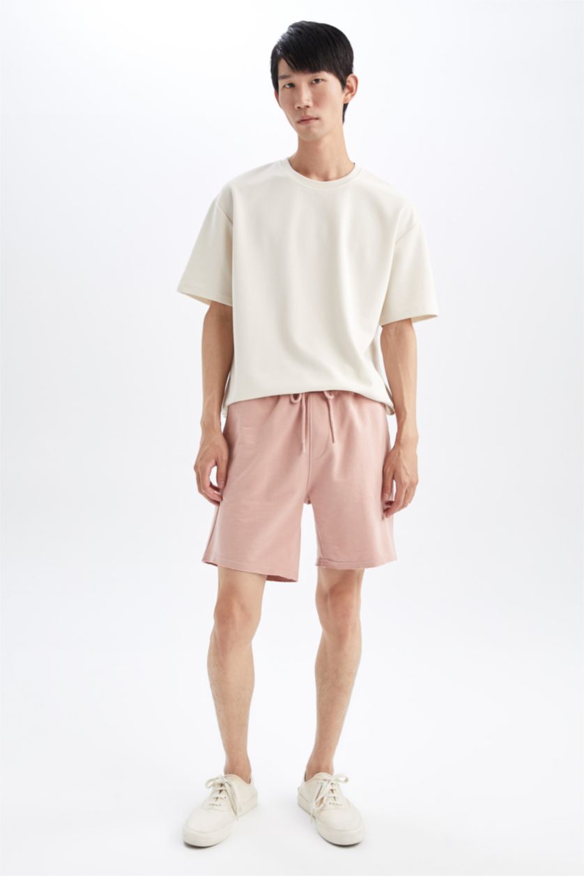 MAN Powder Slim Fit Cropped Hem Shorts