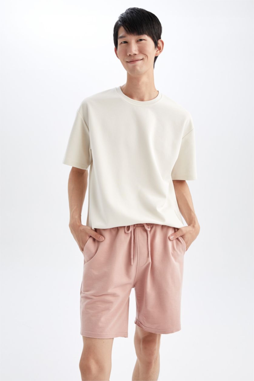 MAN Powder Slim Fit Cropped Hem Shorts