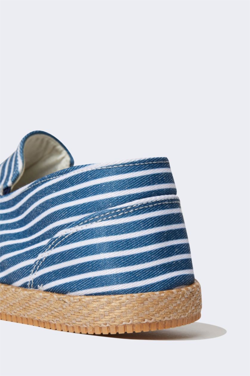 Мужчины Светло-синий Обувь эспадрильи в полоску для мужчин
