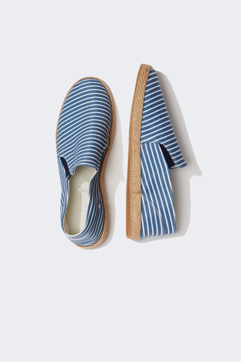 Мужчины Светло-синий Обувь эспадрильи в полоску для мужчин