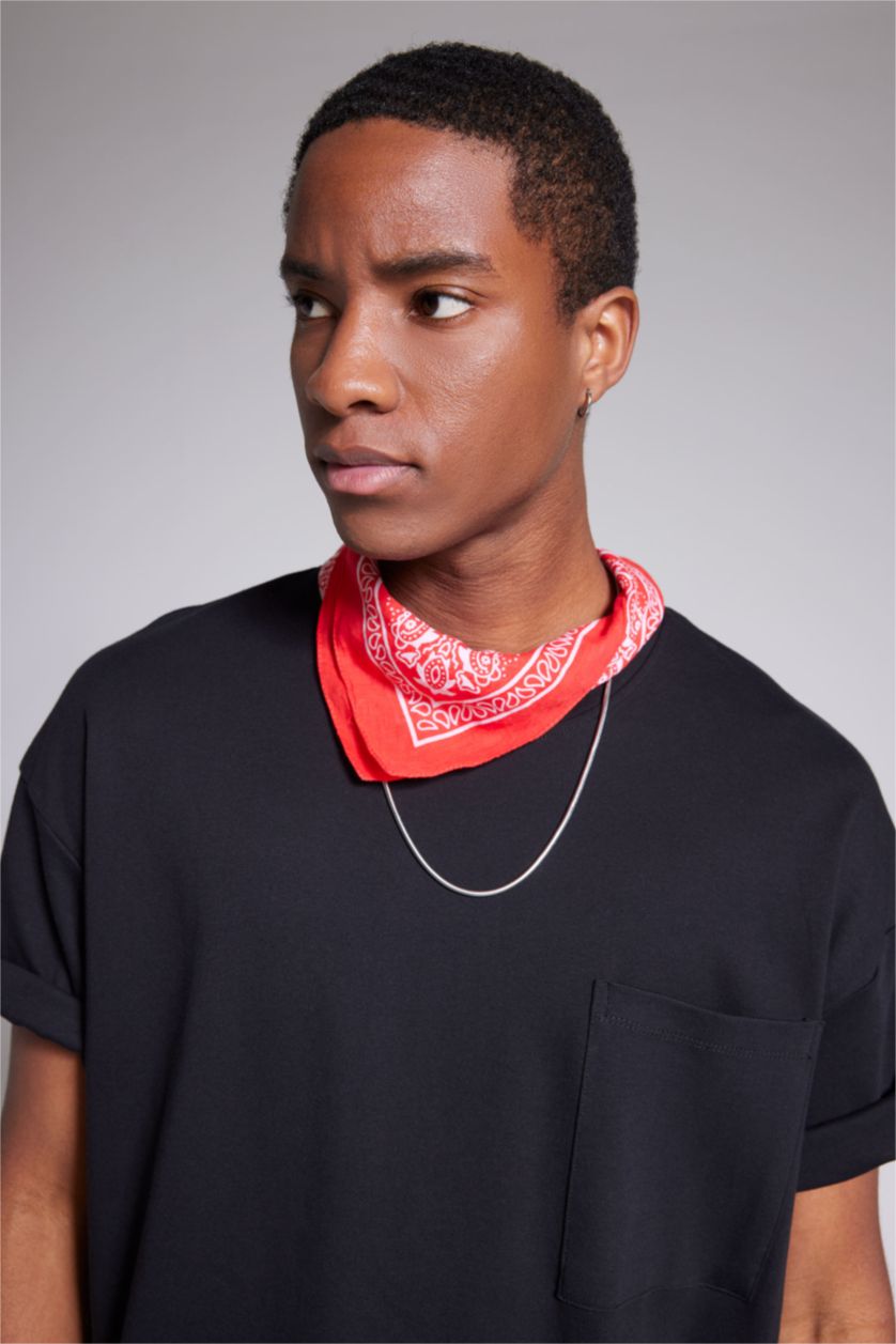 MAN Black Boxy Fit Short Sleeve T-Shirt