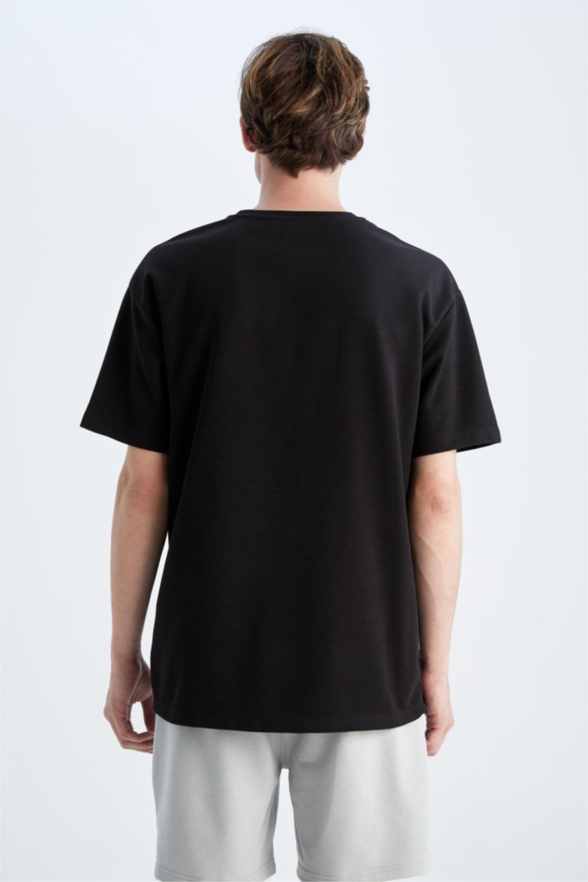 MAN Black Boxy Fit Short Sleeve T-Shirt