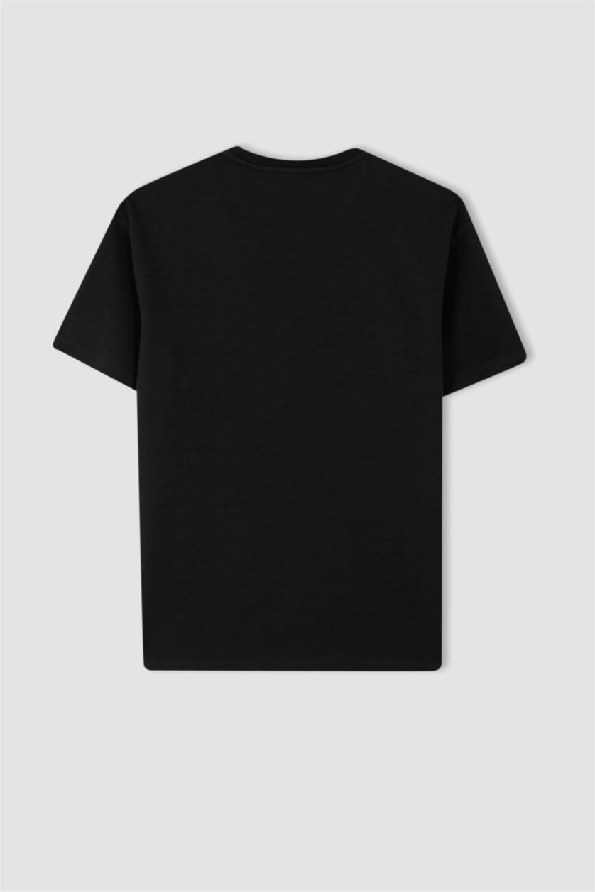 MAN Black Boxy Fit Short Sleeve T-Shirt