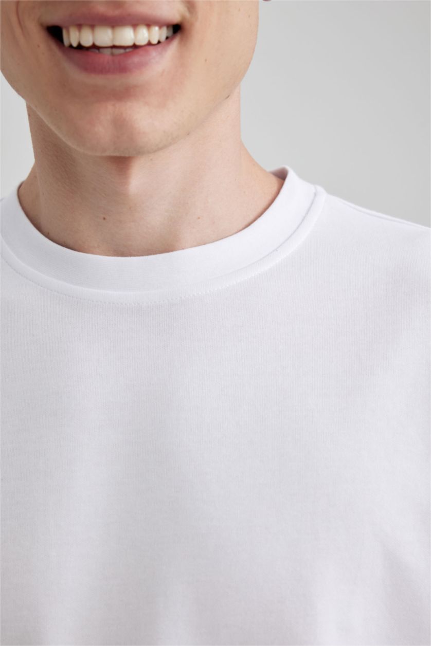 MAN White Oversize Fit Short Sleeve T-Shirt