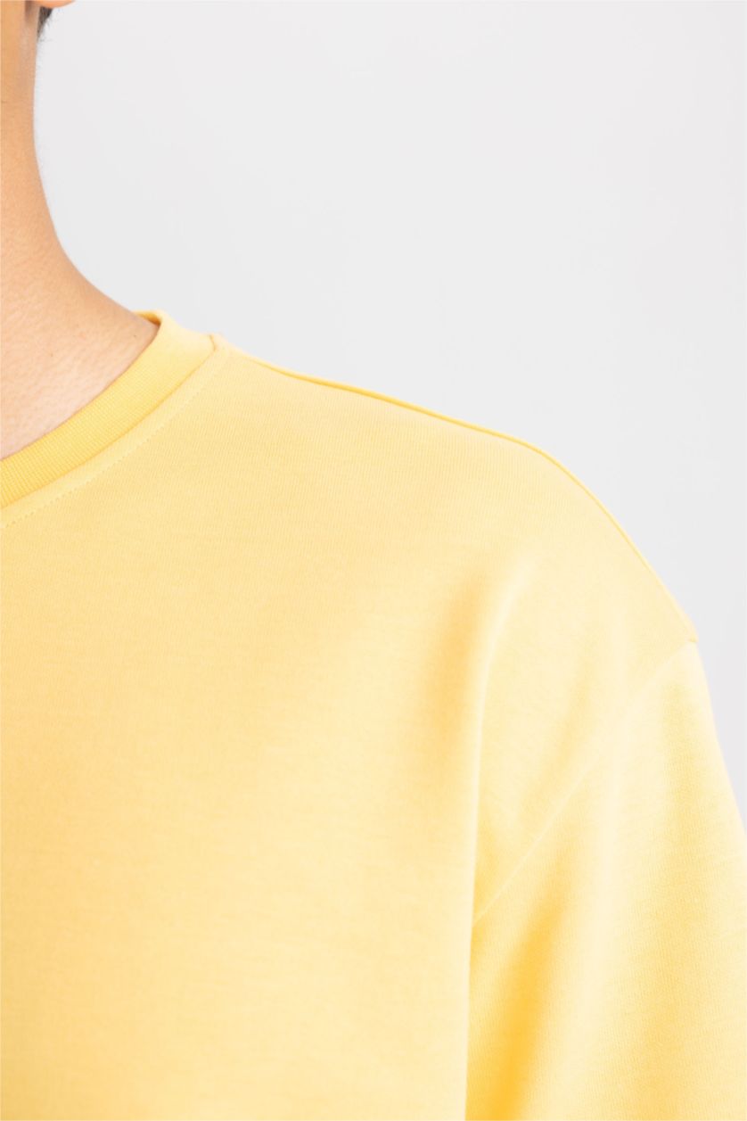 HOMME Jaune T-shirt à manches courtes Coupe Oversize