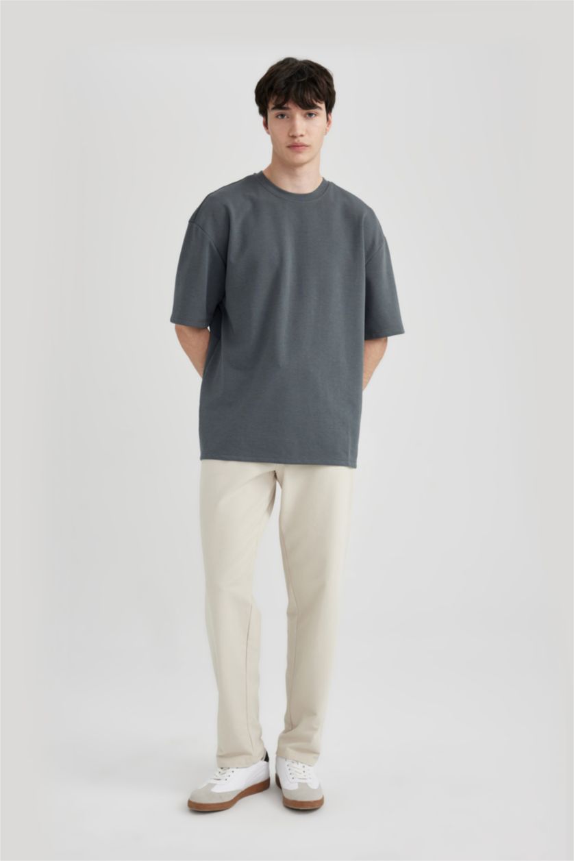 MAN Anthracite Oversize Fit Short Sleeve T-Shirt