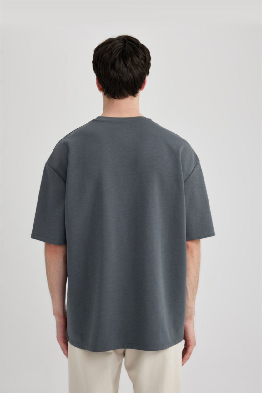 MAN Anthracite Oversize Fit Short Sleeve T-Shirt