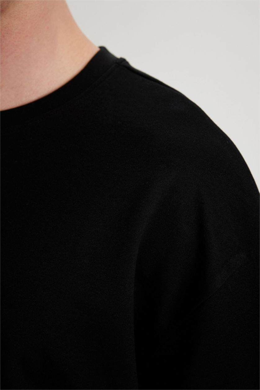 MAN Black Oversize Fit Short Sleeve T-Shirt