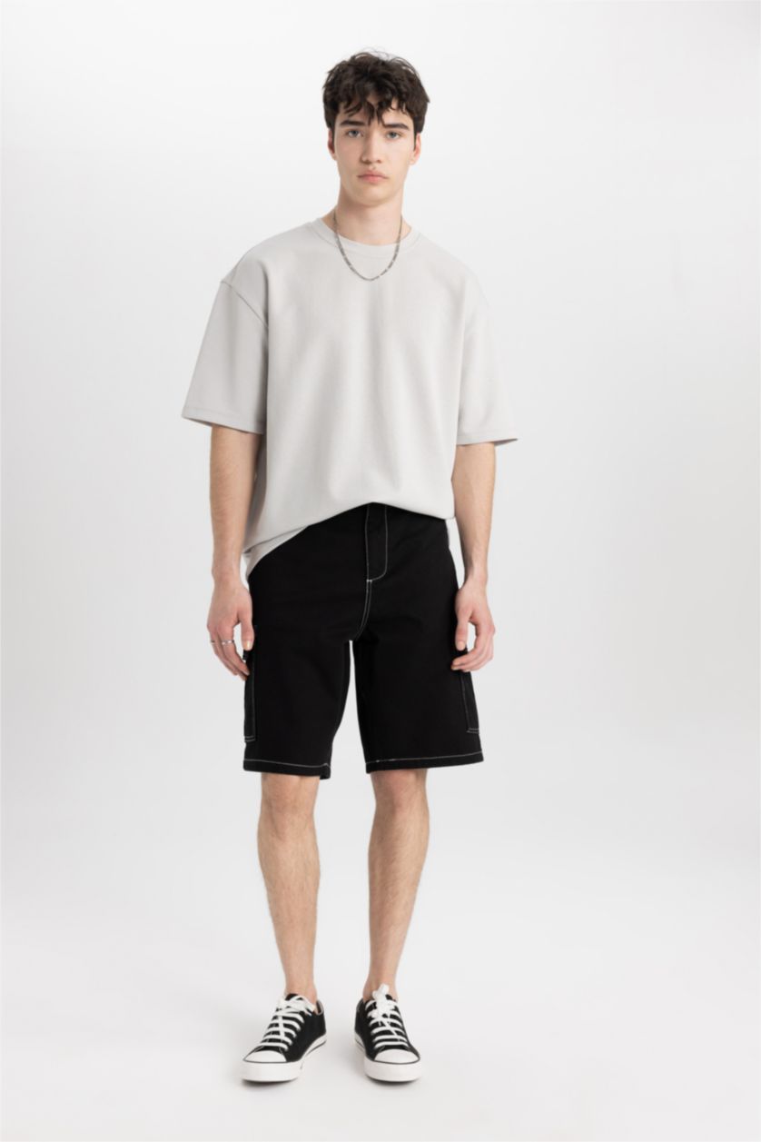 MAN Light Grey Oversize Fit Short Sleeve T-Shirt