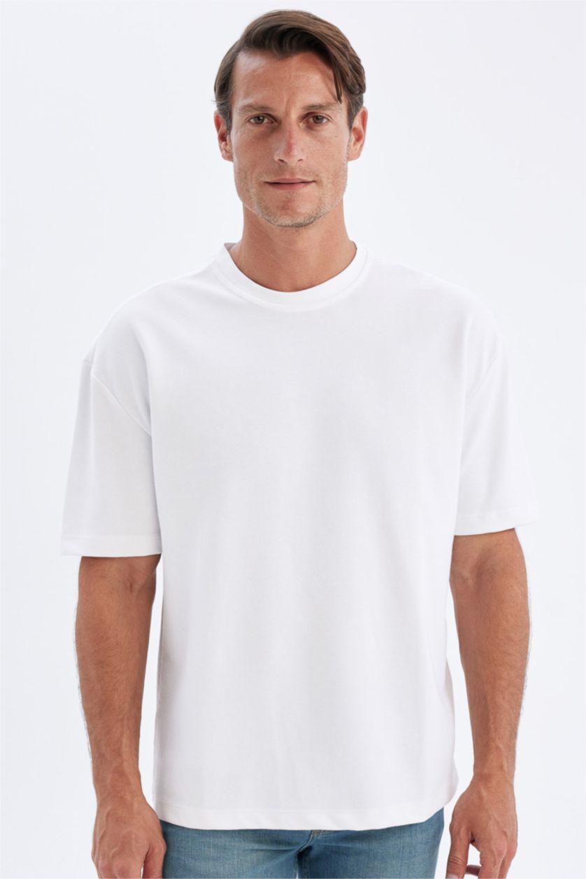 MAN White Oversize Fit Short Sleeve T-Shirt