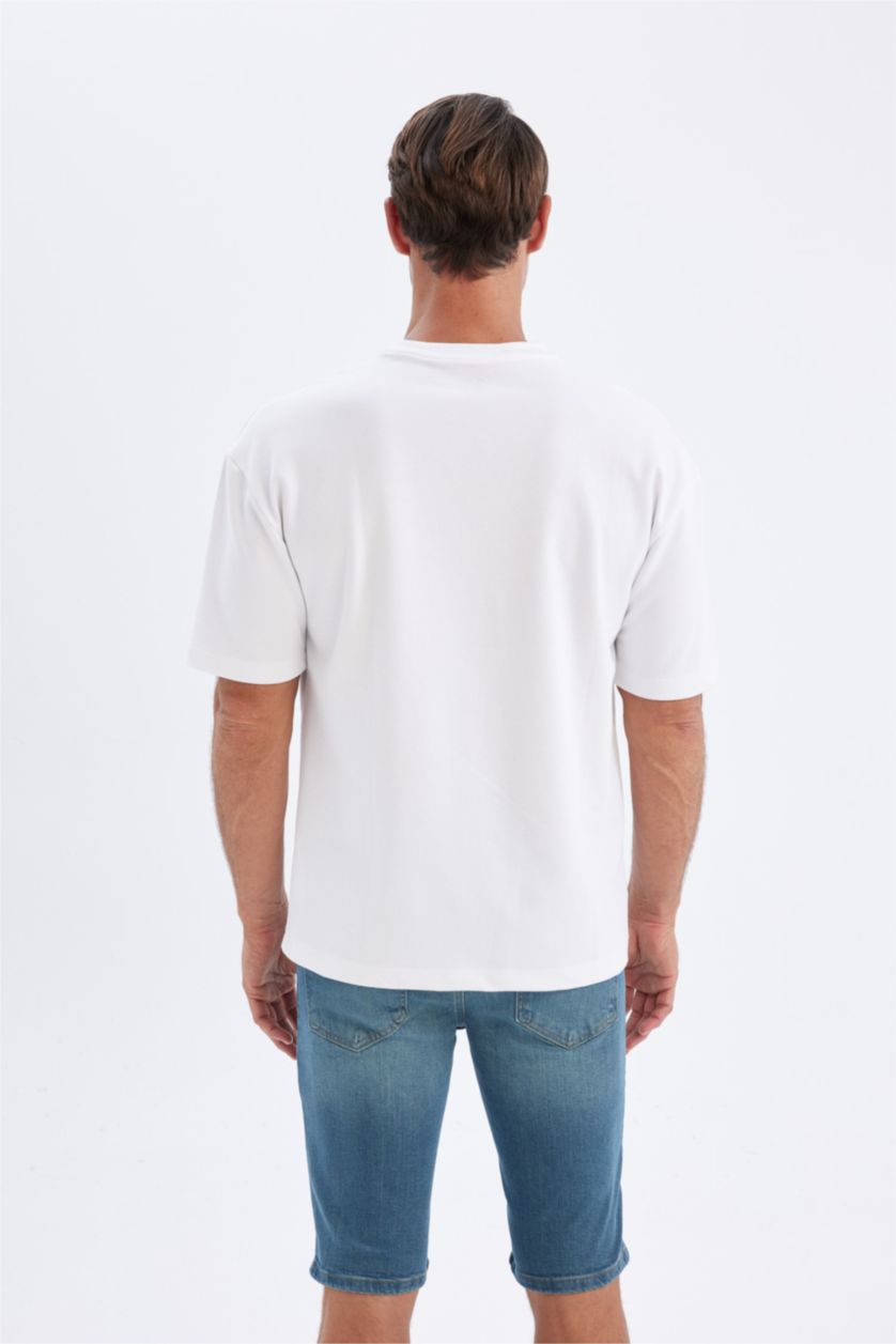 MAN White Oversize Fit Short Sleeve T-Shirt