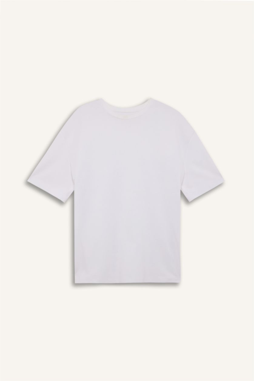MAN White Oversize Fit Short Sleeve T-Shirt