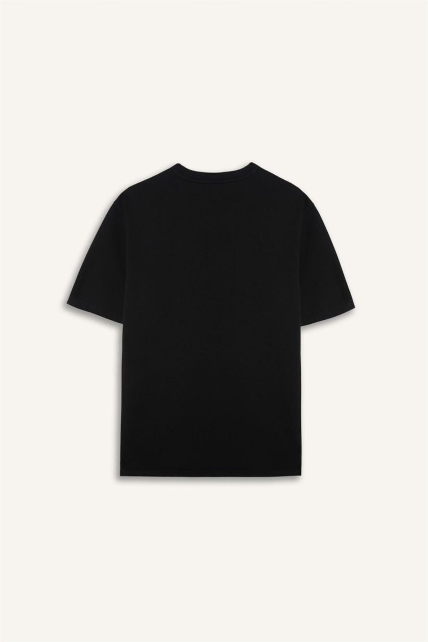 MAN Black Oversize Crew Neck Short Sleeve T-Shirt
