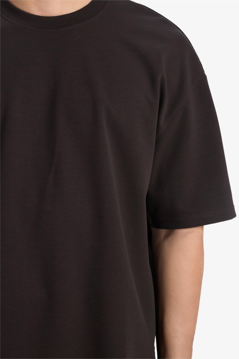 رجال بني Oversize Fit Short Sleeve T-Shirt