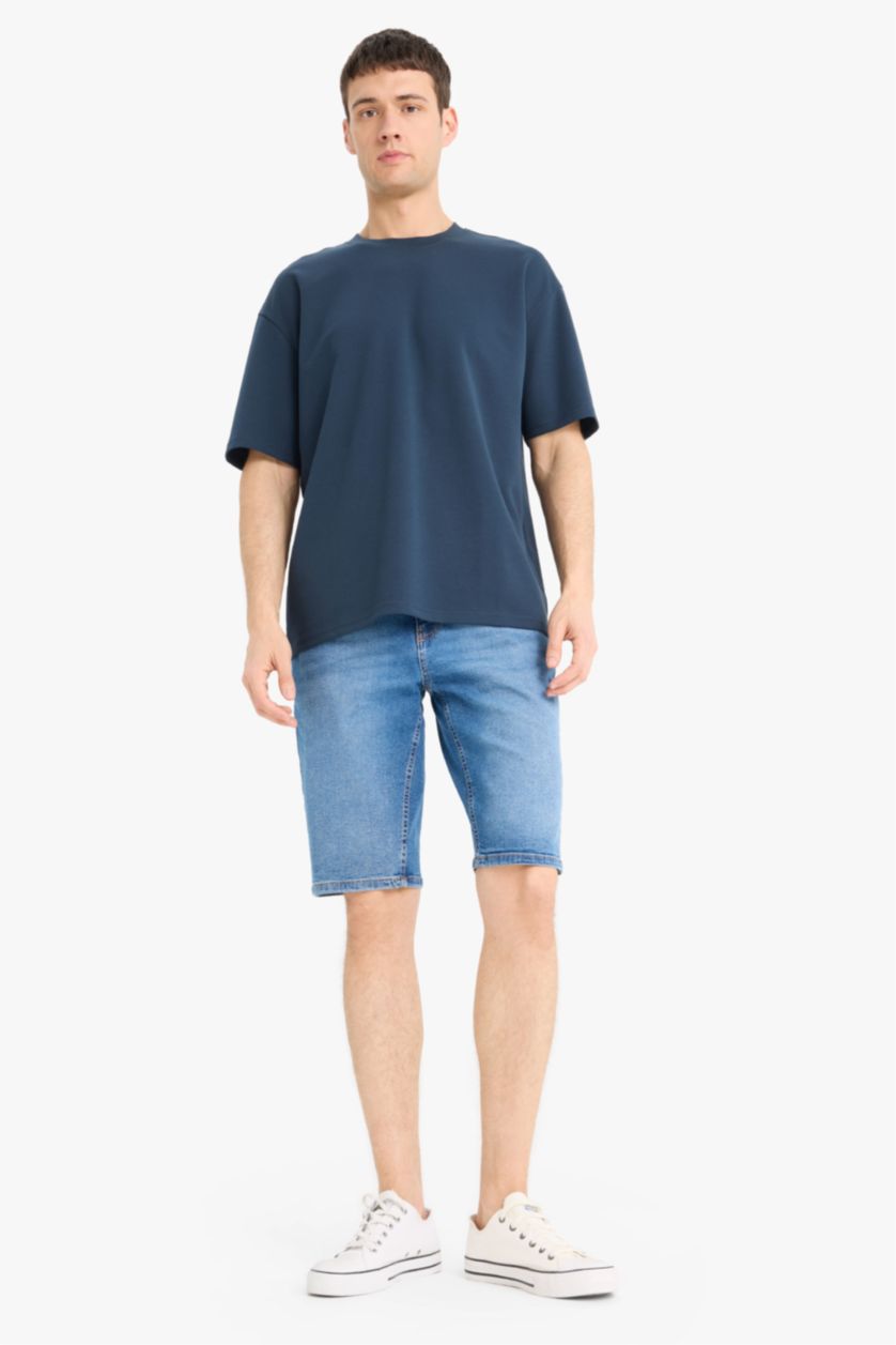 HOMME Marin T-shirt oversize en tissu respirant