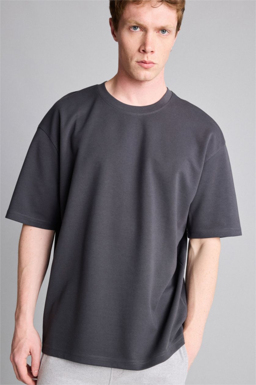 رجال أنثرا Oversize Crew Neck Short Sleeve T-Shirt