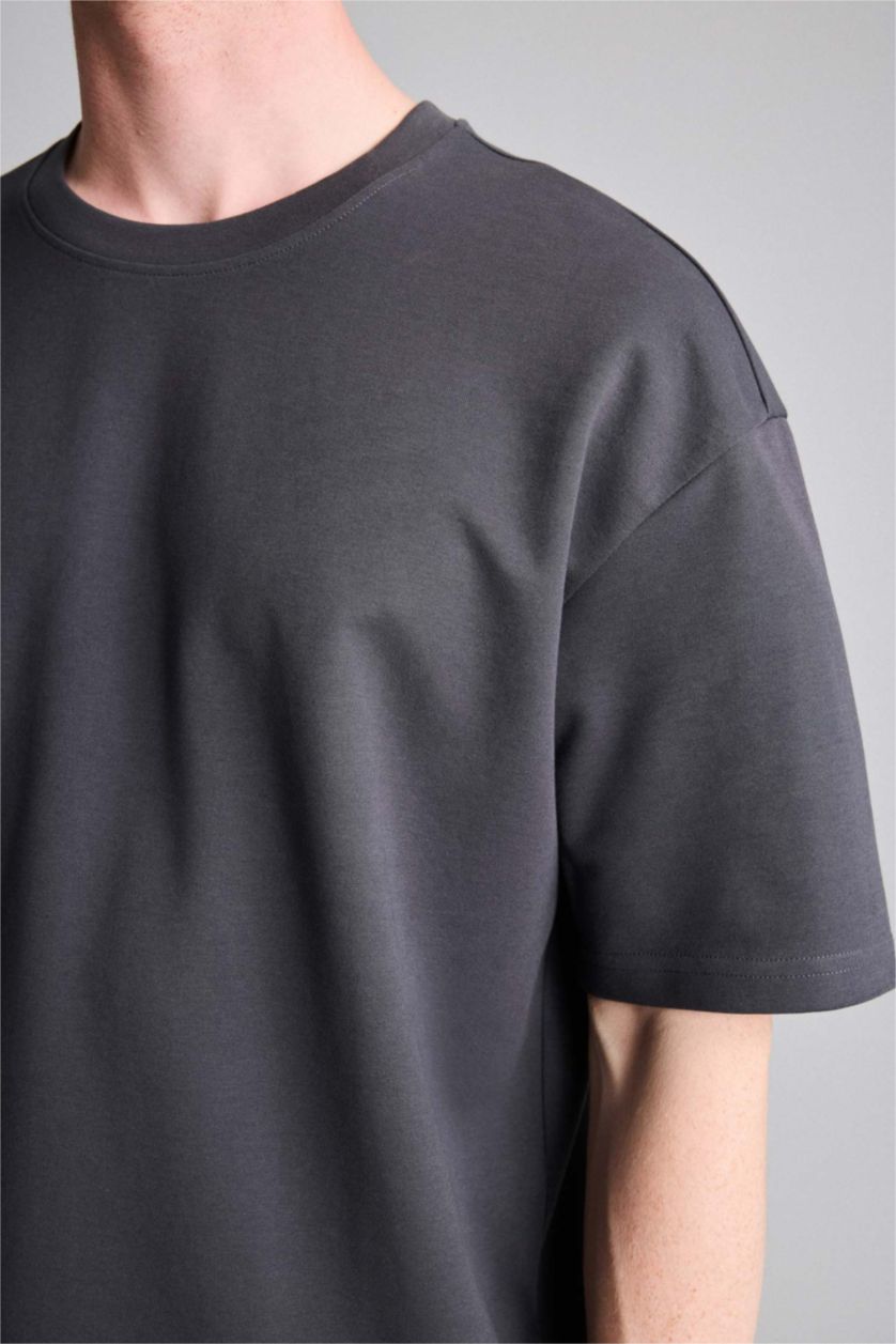 رجال أنثرا Oversize Crew Neck Short Sleeve T-Shirt