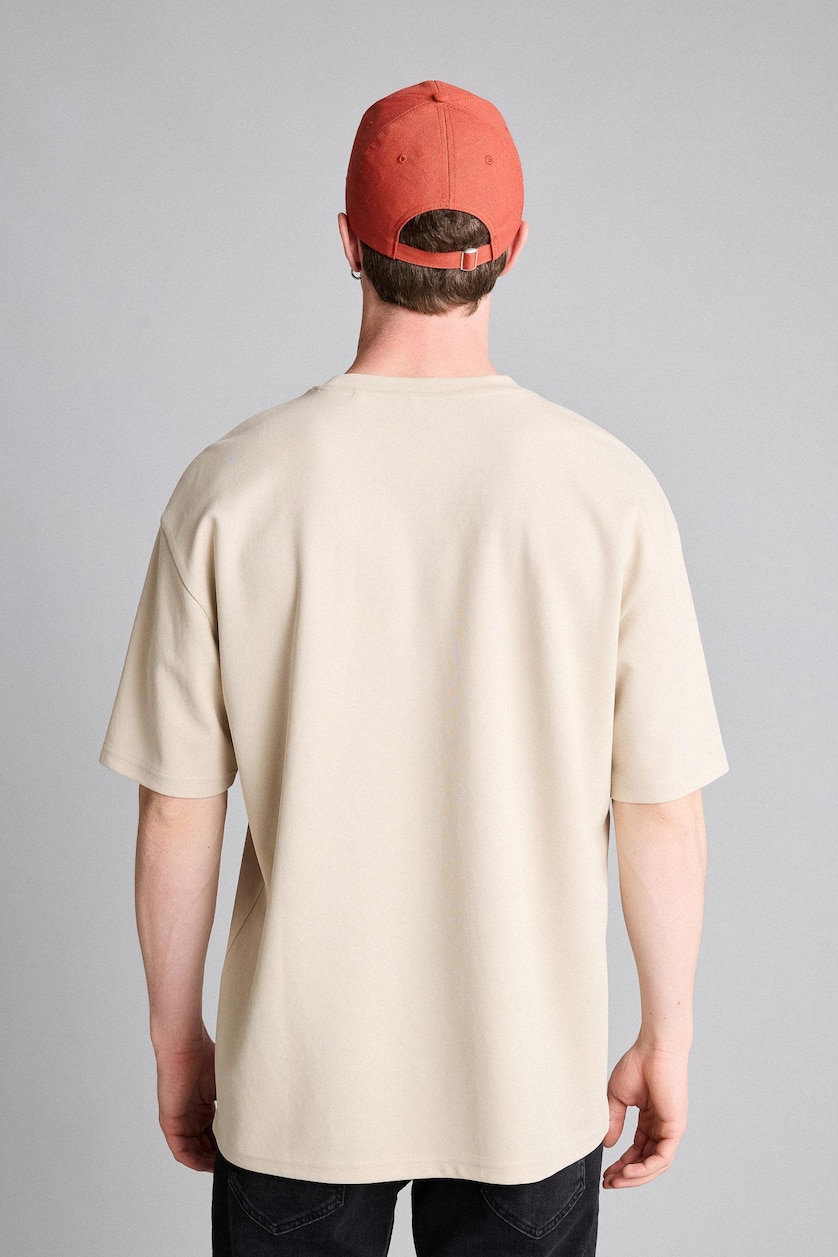 MAN Beige Short Sleeve T-Shirt