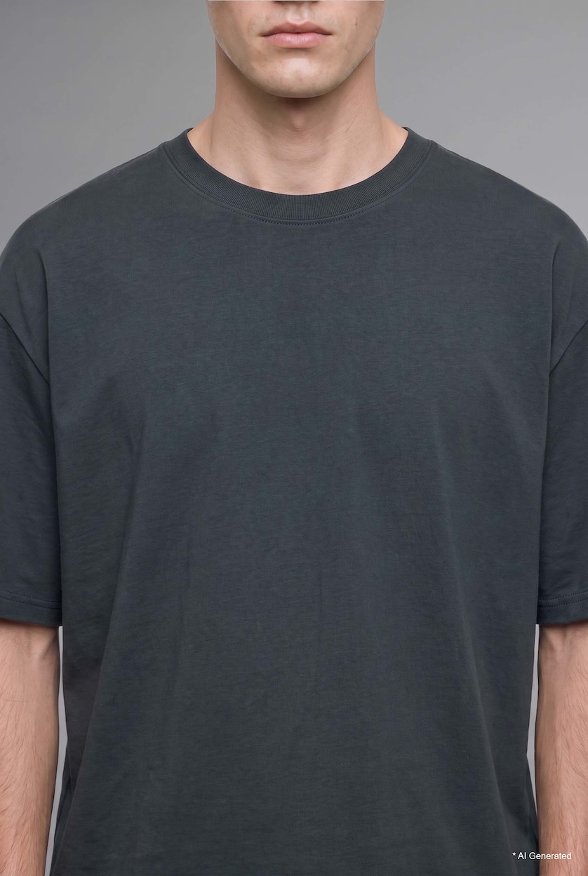 Man Dark Green Short Sleeve T-Shirt