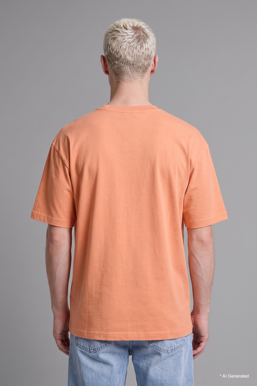 MAN Light Orange Short Sleeve T-Shirt